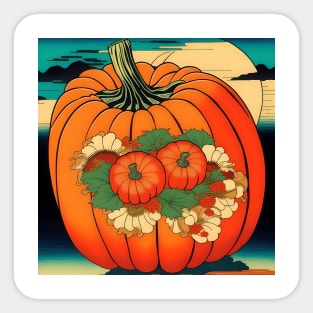 Pumpkin Study - Japanese Style AI - B Sticker